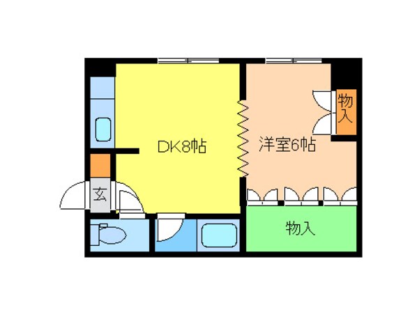 第2サニープレイスの物件間取画像